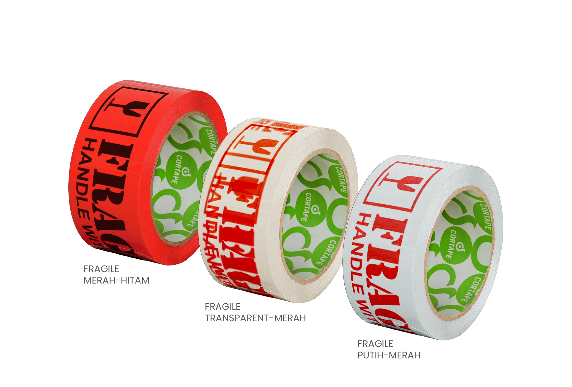 <p><strong>Lakban CORTAPE</strong><br>Lakban berkualitas tinggi yang dirancang khusus untuk kebutuhan pengemasan, penandaan, dan keamanan barang. Terbuat dari material kuat dengan daya rekat optimal, CORTAPE hadir dalam berbagai varian seperti&nbsp;</p>