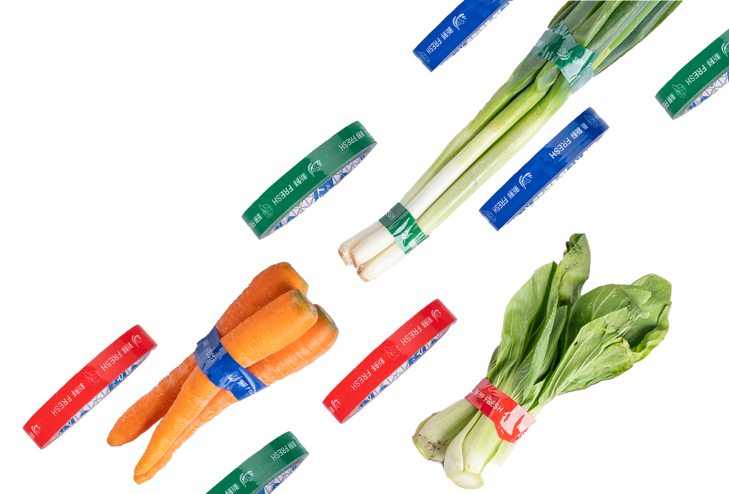 <p><strong>RUSFET Lakban FRESH Vegetables</strong><br> Lakban berlabel “FRESH Vegetables” yang dirancang khusus untuk pengemasan sayuran segar. Tersedia dalam tiga pilihan warna:&nbsp; Hijau (<strong>Green), Biru (Blue), dan Merah (Red)</strong>, sehingga memudahkan identifikasi produk. Dengan daya rekat yang kuat dan ukuran yang praktis, lakban ini membantu menjaga kemasan tetap rapi, higienis, dan aman hingga sampai ke konsumen.</p>