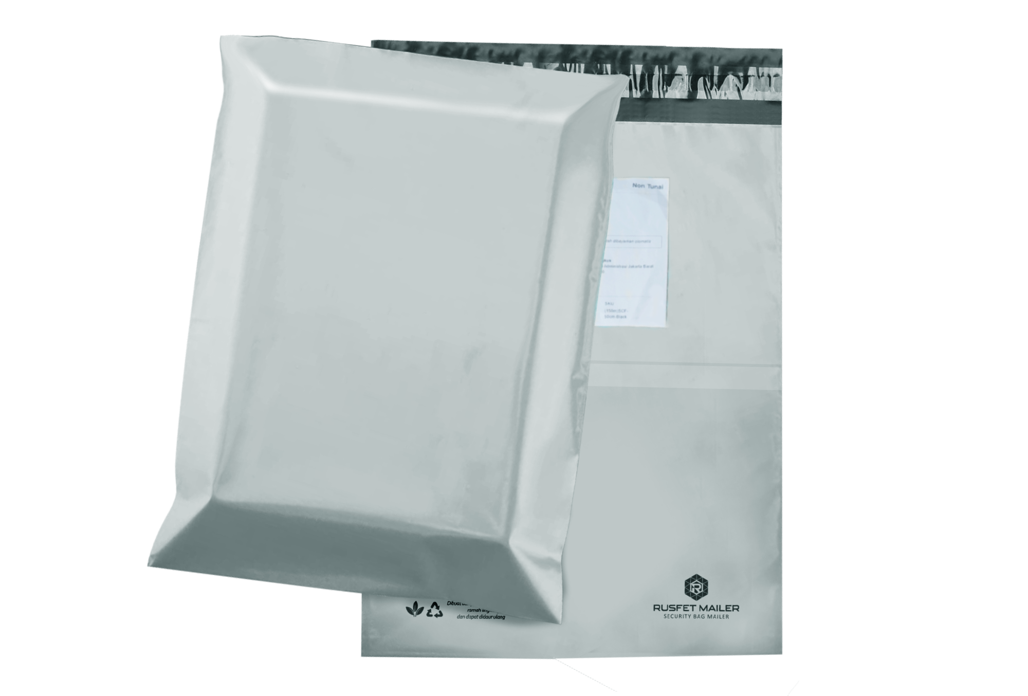 <p><strong>RUSFET Polymailer Outer Pocket</strong> adalah kantong pengiriman dengan <strong>saku luar transparan</strong> untuk menyimpan <strong>resi atau dokumen pengiriman</strong>, memudahkan identifikasi paket tanpa perlu menempelkan dokumen langsung ke permukaan. Terbuat dari bahan <strong>polyethylene tebal, kuat, dan tahan air</strong>, memastikan isi paket tetap aman selama pengiriman.&nbsp;</p>