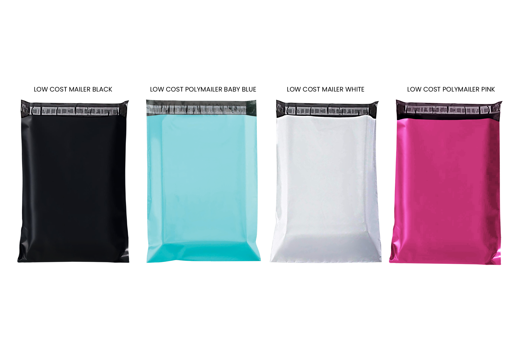 <p><strong>RUSFET Polymailer Lowcost</strong> adalah kantong pengiriman ekonomis dengan kualitas tetap terjamin. Terbuat dari bahan <strong>polyethylene ringan namun kuat</strong>, yang <strong>tahan air dan tidak mudah sobek</strong>, menjadikannya solusi hemat untuk pengemasan produk online shop, ekspedisi, maupun bisnis ritel.</p><p>Dilengkapi <strong>penutup perekat (lid) sepanjang 4 cm</strong> yang praktis dan aman tanpa perlu tambahan lakban. Tersedia dalam pilihan warna <strong>Black, White, Pink, dan Baby Blue</strong>, memberikan tampilan kemasan yang tetap rapi dan profesional dengan harga terjangkau.</p>