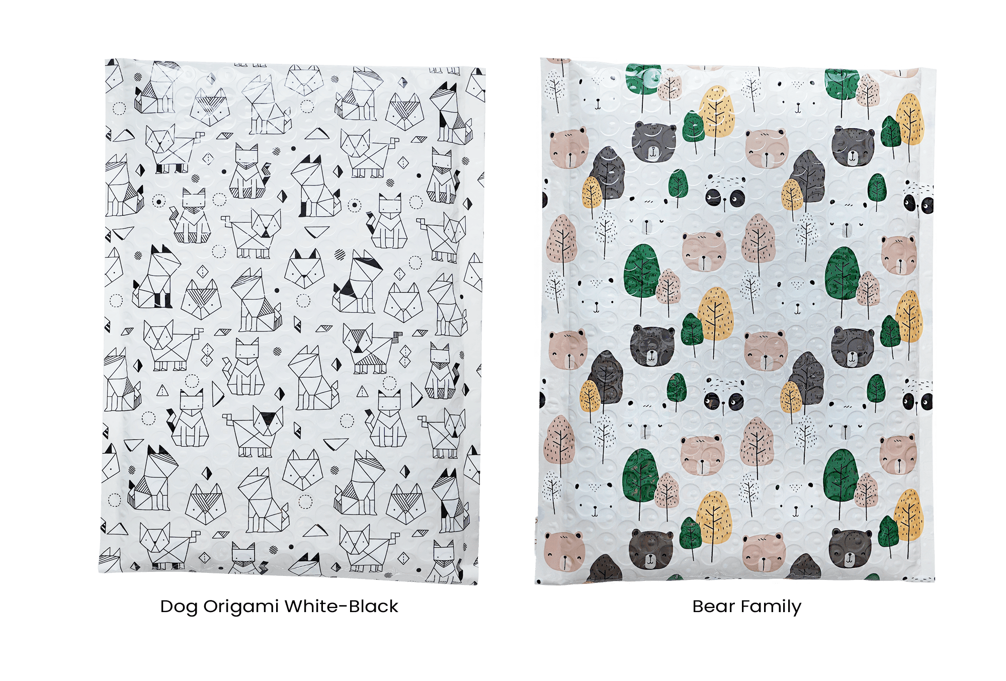 <p><strong>RUSFET Bubble Mailer Pattern Series</strong></p><p>RUSFET Bubble Mailer Pattern Series merupakan amplop pelindung dengan desain <strong>motif unik dan stylish</strong>, dirancang untuk memberikan perlindungan sekaligus tampilan menarik pada setiap pengiriman. Dibuat dari <strong>bahan luar film metalized bermotif</strong> yang kuat dan tahan air, serta dilapisi <strong>bubble wrap tebal di bagian dalam</strong> untuk menjaga isi dari benturan, tekanan, dan kelembapan.</p>