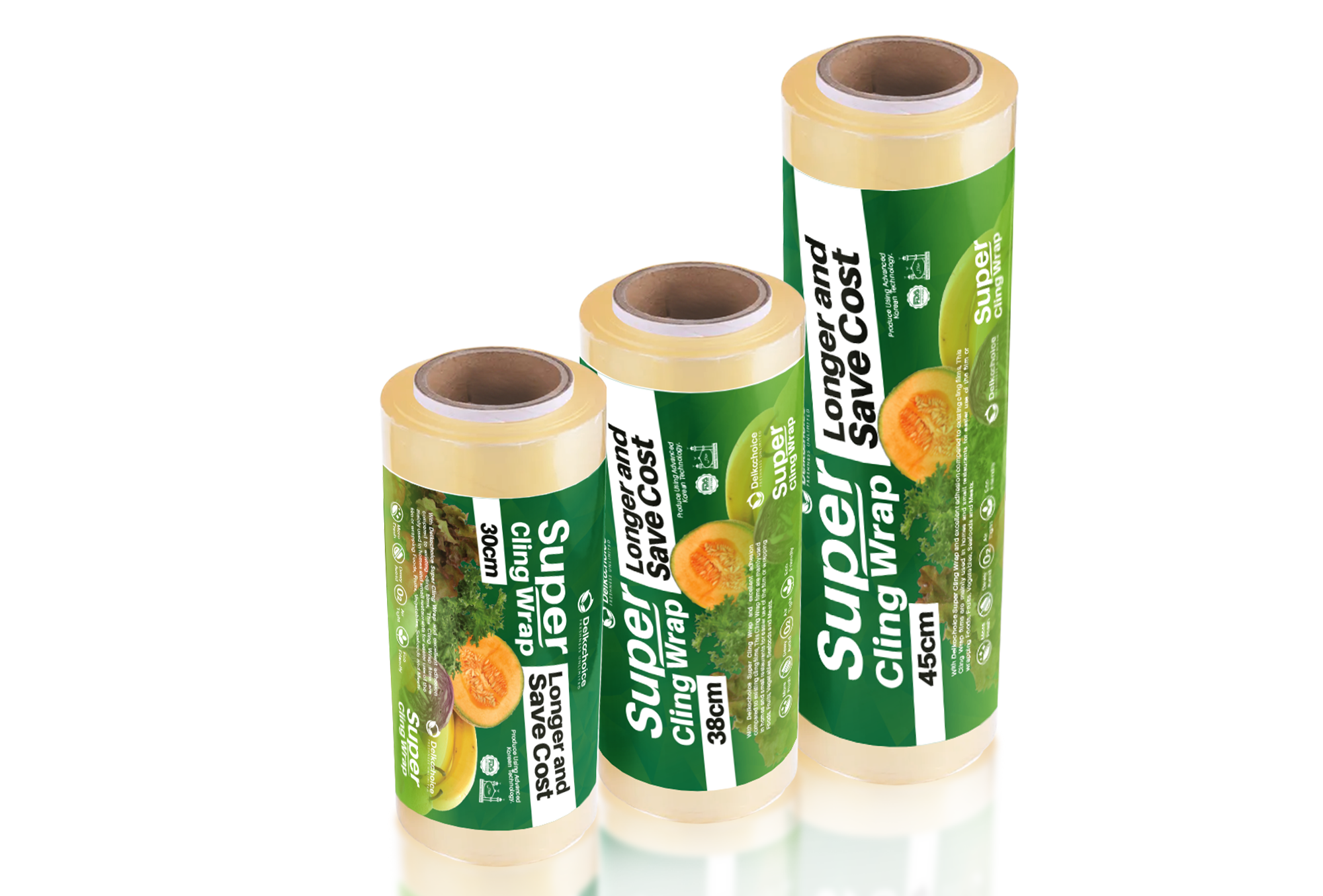 <p><strong>Delko Supercling Wrap Food Anti Fog</strong> adalah plastik pembungkus makanan premium yang dirancang untuk menjaga kesegaran dan tampilan makanan tetap jernih. Dilengkapi teknologi <strong>anti-fog (anti embun)</strong> yang mencegah terbentuknya kabut di permukaan plastik, sehingga makanan tetap terlihat segar dan menarik meski disimpan dalam suhu dingin seperti kulkas atau display chiller.</p><p>Terbuat dari bahan <strong>food grade berkualitas tinggi</strong>, Delko Supercling aman untuk kontak langsung dengan makanan. Teksturnya <strong>lentur, kuat, dan memiliki daya rekat tinggi</strong>, sehingga mudah digunakan untuk menutup wadah atau membungkus bahan makanan tanpa mudah sobek. Produk ini juga tahan terhadap suhu rendah dan tidak mudah mengkerut.</p>