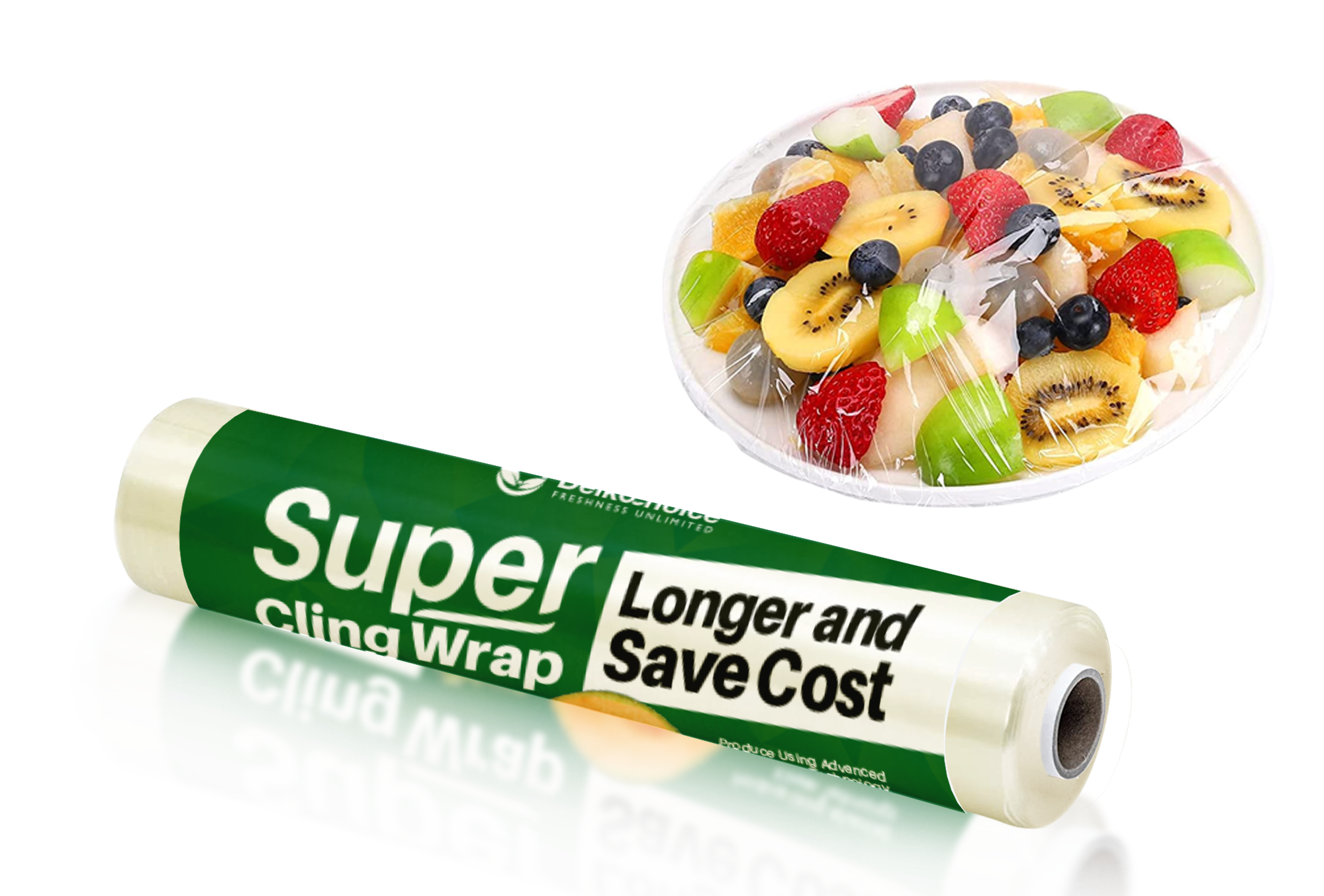 <p><strong>Delko Supercling Wrap Food Anti Fog</strong> adalah plastik pembungkus makanan premium yang dirancang untuk menjaga kesegaran dan tampilan makanan tetap jernih. Dilengkapi teknologi <strong>anti-fog (anti embun)</strong> yang mencegah terbentuknya kabut di permukaan plastik, sehingga makanan tetap terlihat segar dan menarik meski disimpan dalam suhu dingin seperti kulkas atau display chiller.</p><p>Terbuat dari bahan <strong>food grade berkualitas tinggi</strong>, Delko Supercling aman untuk kontak langsung dengan makanan. Teksturnya <strong>lentur, kuat, dan memiliki daya rekat tinggi</strong>, sehingga mudah digunakan untuk menutup wadah atau membungkus bahan makanan tanpa mudah sobek. Produk ini juga tahan terhadap suhu rendah dan tidak mudah mengkerut.</p>