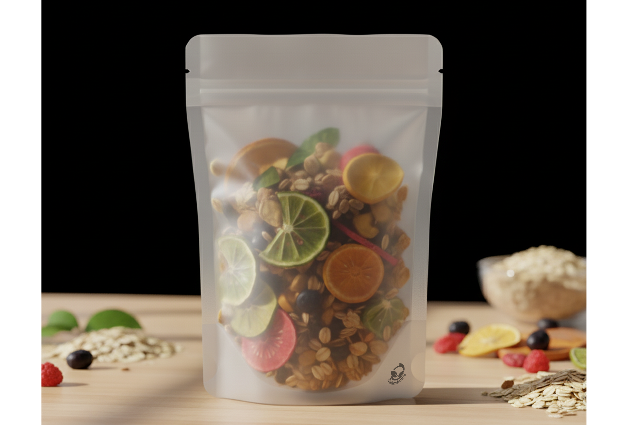 <p><strong>DELKOCHOICE Standing Pouch Clear Matte Ziplock</strong> merupakan kemasan fleksibel premium dengan tampilan <strong>transparan doff (clear matte)</strong> yang elegan dan modern. Dilengkapi sistem <strong>ziplock kuat</strong> yang dapat dibuka dan ditutup berulang kali, menjaga kesegaran dan kualitas produk di dalamnya.</p><p>Terbuat dari bahan berkualitas dengan ketebalan <strong>90 mikron (90 um)</strong>, pouch ini memiliki daya tahan tinggi terhadap udara, kelembapan, serta cocok untuk berbagai jenis produk. Desain <strong>standing pouch</strong> memungkinkan kemasan berdiri tegak dan menarik saat dipajang, meningkatkan nilai tampilan produk.</p>