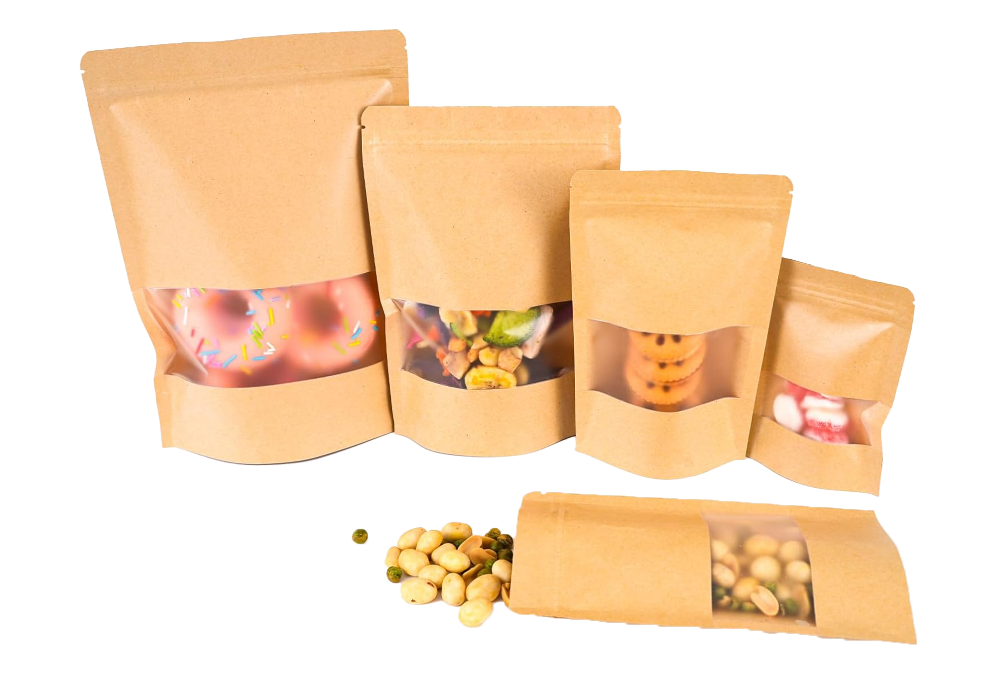 <p><strong>DELKOCHOICE STANDING POUCH WINDOW KRAFT PREMIUM</strong></p><p>Delkochoice Standing Pouch Window Kraft Premium adalah kemasan berbahan kertas kraft tebal dengan tampilan alami dan elegan. Dilengkapi jendela bening (window) untuk menampilkan isi produk serta ziplock kedap udara yang menjaga kesegaran dan kualitas isi di dalamnya. Ideal untuk produk makanan kering, kopi, teh, snack, bumbu, biji-bijian, hingga produk herbal.</p>