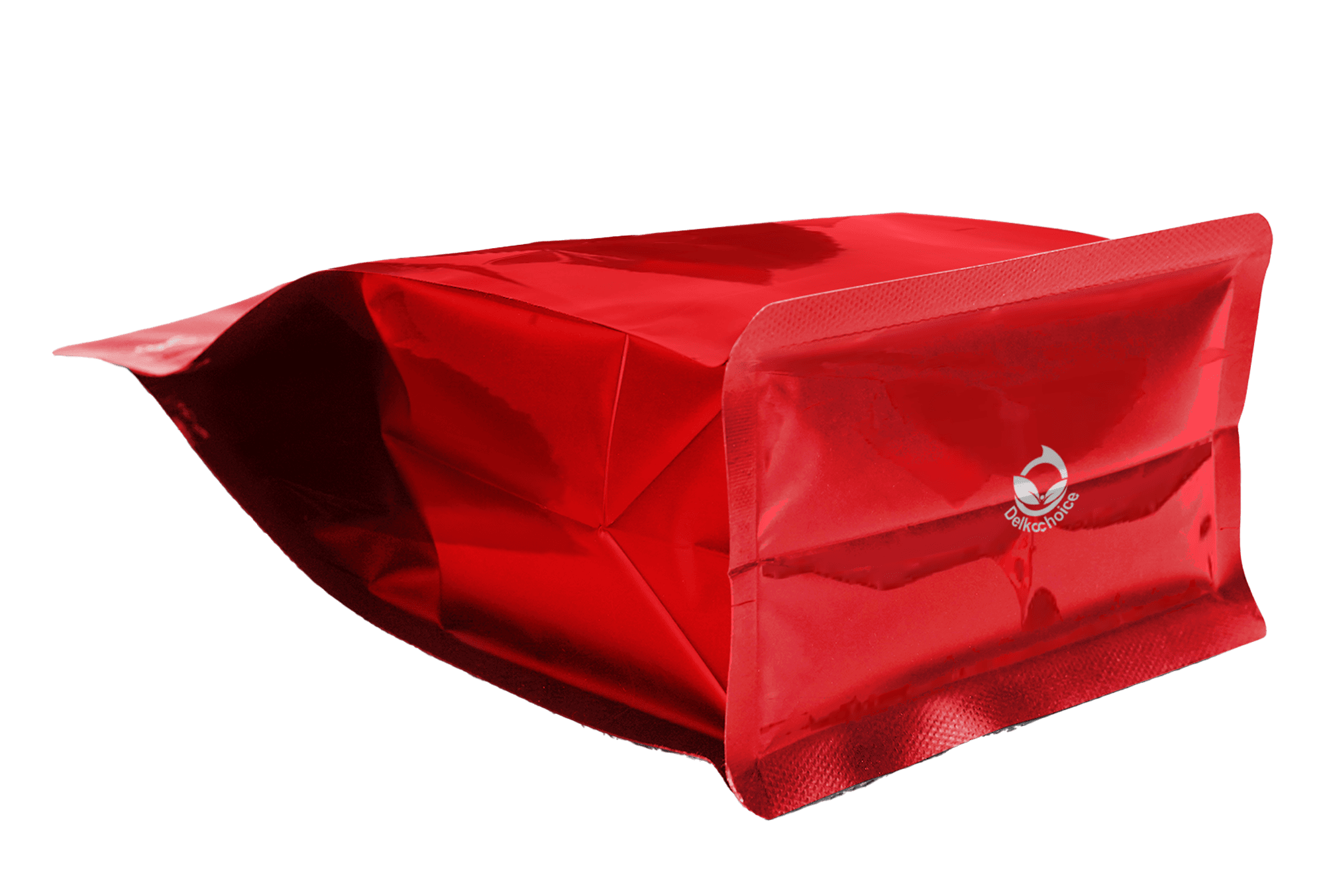 <p><strong>DELKOCHOICE FLATBOTTOM NON VALVE SIDE GUSSET SERIES</strong></p><p>Delkochoice Flatbottom Non Valve Side Gusset Series merupakan kemasan premium dengan desain <strong>flat bottom (alas datar)</strong> yang memungkinkan pouch berdiri kokoh dan stabil di rak display. Terbuat dari bahan <strong>full MPET tebal 100 mikron</strong>, kemasan ini memiliki daya tahan tinggi terhadap udara, cahaya, dan kelembapan, sehingga menjaga kesegaran serta kualitas isi produk dengan maksimal.</p><p>Desain <strong>tanpa valve (non-valve)</strong> menjadikan pouch ini ideal untuk produk kering dan ringan, sementara <strong>side gusset</strong> memberikan ruang lebih besar untuk kapasitas isi. Kombinasi tampilan <strong>modern dan elegan</strong> menjadikan kemasan ini pilihan sempurna untuk produk premium.</p>